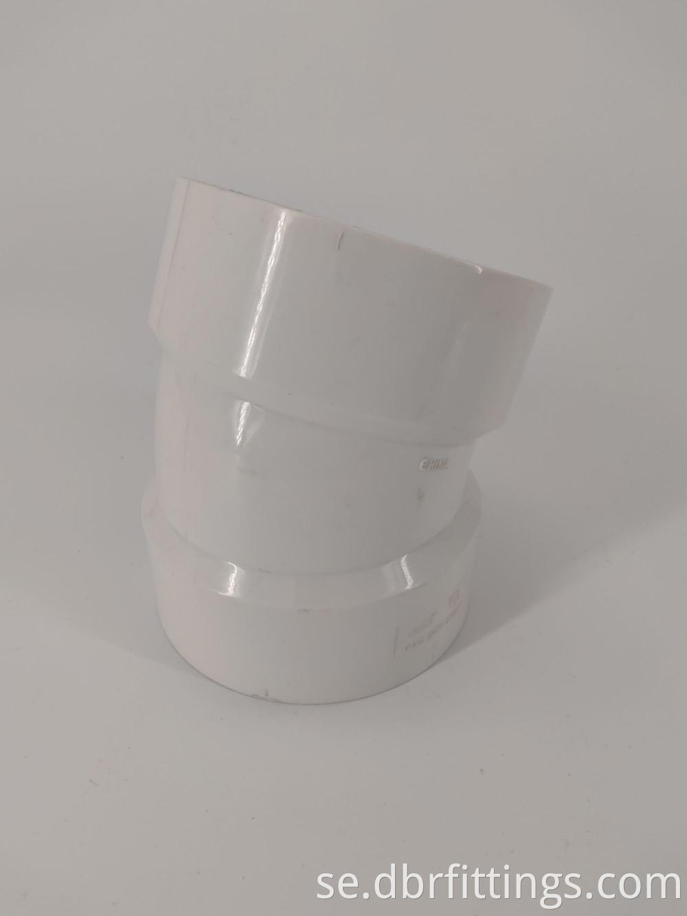 cUPC PVC fittings 22.5 ELBOW for sewer system